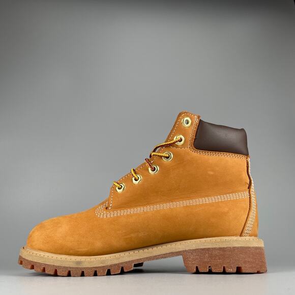 Men's 4.5 Women's 6 Timberland Wheat Nubuck Waterproof Workwear Hiking Boots EUC - Picture 7 of 8